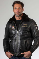 Royal Air Force Gibson leather jacket black Men